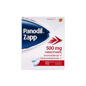 Panodil Zapp filmovertrukne tabletter 10 stk. (blister)