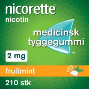 Nicorette Fruitmint medicinsk tyggegummi  210 stk. (blister)