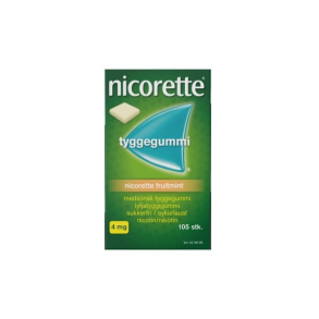 Nicorette Fruitmint medicinsk tyggegummi  105 stk. (blister)