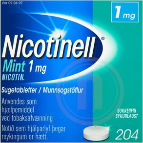 Nicotinell Mint sugetabletter  204 stk. (blister)