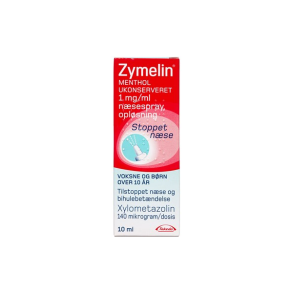 Zymelin Menthol Ukonserveret n�sespray, opl�sning  10 ml