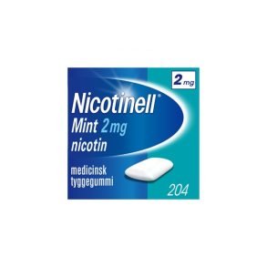 Nicotinell Mint medicinsk tyggegummi  204 stk. (blister)