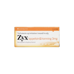 Zyx appelsin & honning sugetabletter  20 stk. (blister)