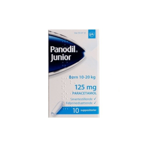 Panodil Junior suppositorier  10 stk.