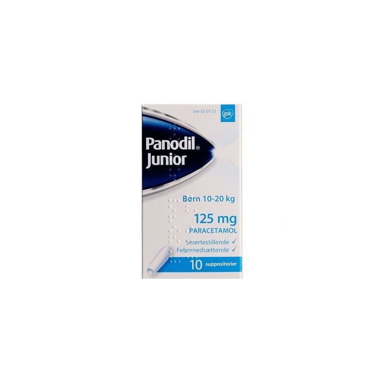 Panodil Junior suppositorier  10 stk.