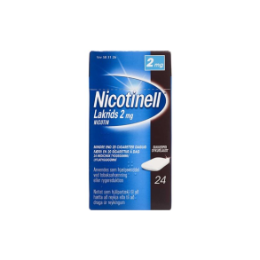 Nicotinell Lakrids medicinsk tyggegummi  24 stk. (blister)