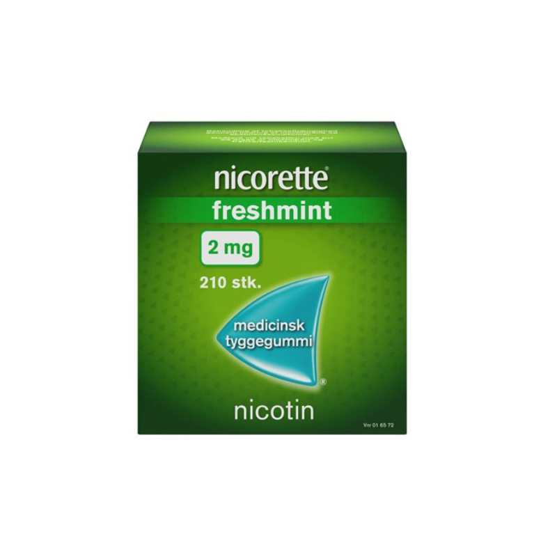 Nicorette Freshmint medicinsk tyggegummi  210 stk. (blister)