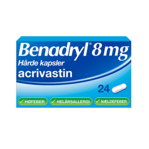 Benadryl kapsler, h�rde  24 stk. (blister)