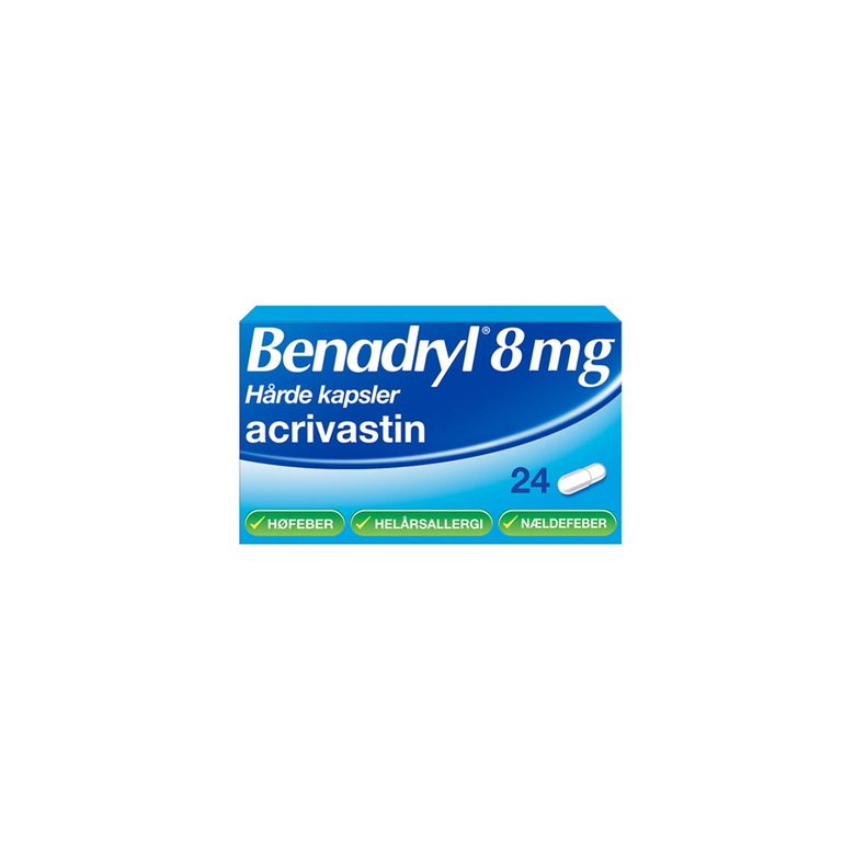 Benadryl kapsler, hrde  24 stk. (blister)