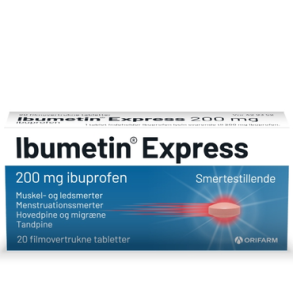 Ibumetin Express 200 mg. 20 stk.