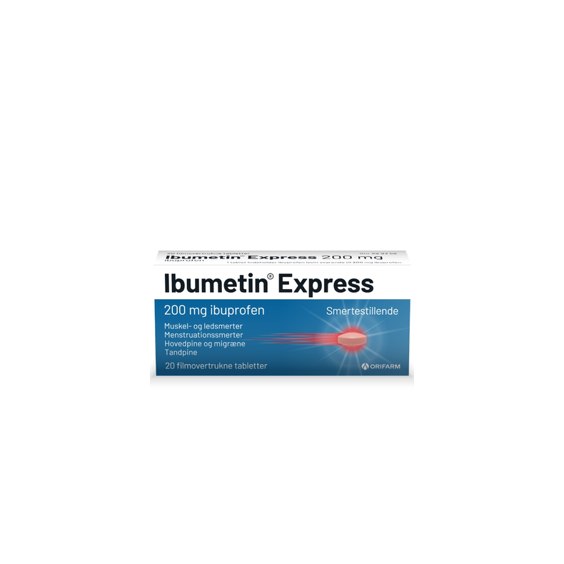 Ibumetin Express 200 mg. 20 stk.