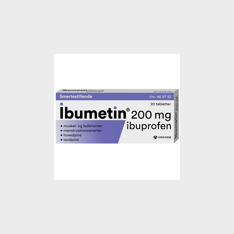Ibumetin 200 mg 20 stk