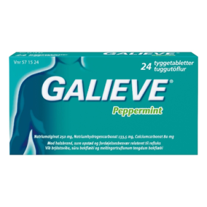 Galieve Peppermint tyggetabletter  24 stk. (blister)