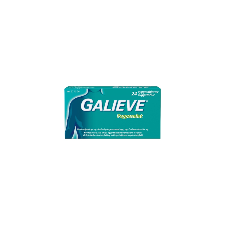 Galieve Peppermint tyggetabletter  24 stk. (blister)