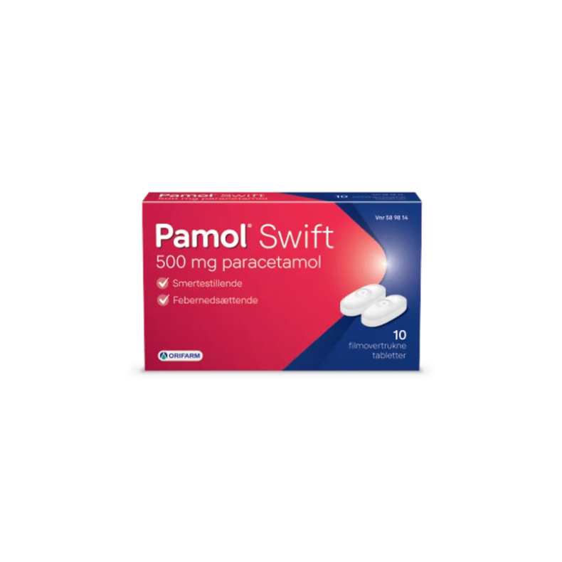 Pamol Swift 500 mg. 10 stk.