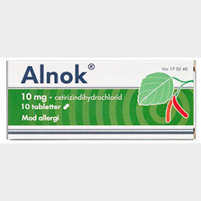 Alnok filmovertrukne tabletter  10 stk. (blister)